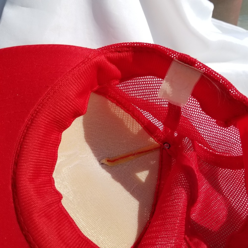 VTG 1980s Hank Williams Jr Trucker Hat Red Snapback Country Music Tour Speedway‎ - Picture 5 of 5